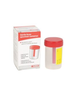 Contenitore Feci Sterile con Scatola <br> 60ml – 100 Pezzi